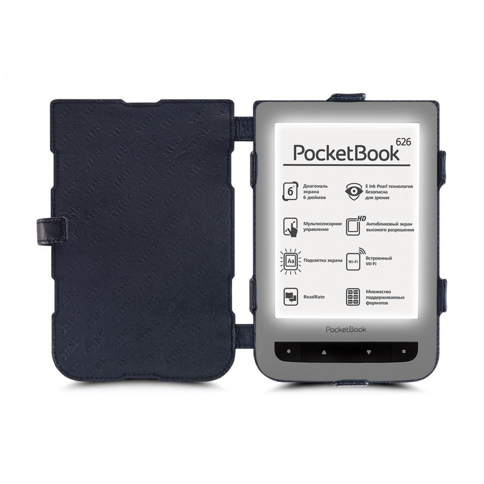 STENK Чехол книжка Prime для PocketBook 626 Черный 40599 - зображення 1