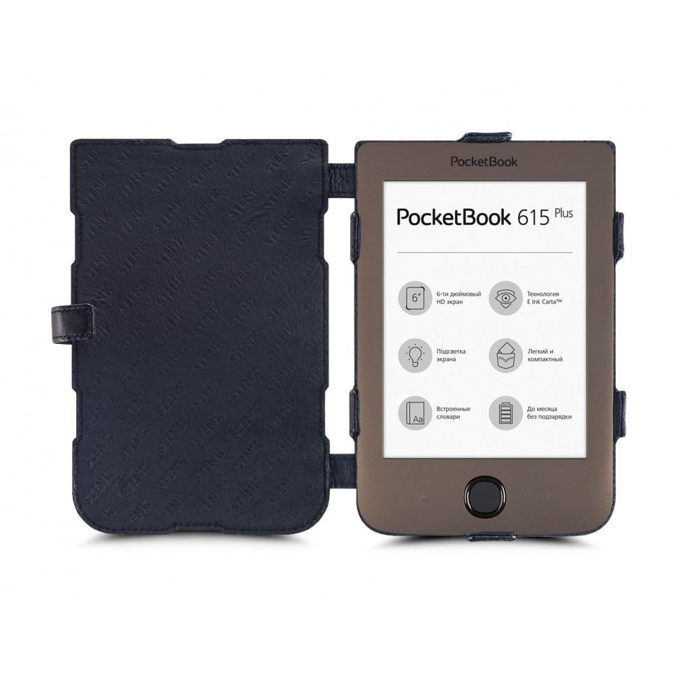 STENK Чехол книжка Prime для PocketBook 615 Plus Черный 61275 - зображення 1