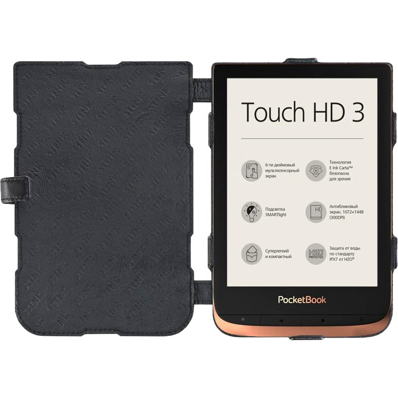 STENK Чехол книжка Prime для PocketBook 632 Touch HD 3 Черный 63080 - зображення 1