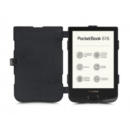 STENK Чехол книжка Prime для PocketBook 616 Черный 63079