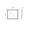 Аква Родос Беатриче 100 белый патина хром (АР0001661) - зображення 2
