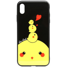   TOTO Cartoon Print Glass Case Apple iPhone X/Xs Chicken Chick