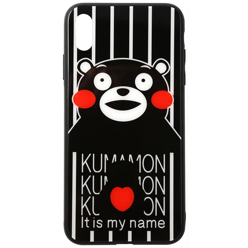 TOTO Cartoon Print Glass Case Apple iPhone X/Xs Kumamon - зображення 1