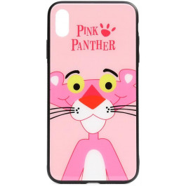   TOTO Cartoon Print Glass Case Apple iPhone X/Xs Pink Panther