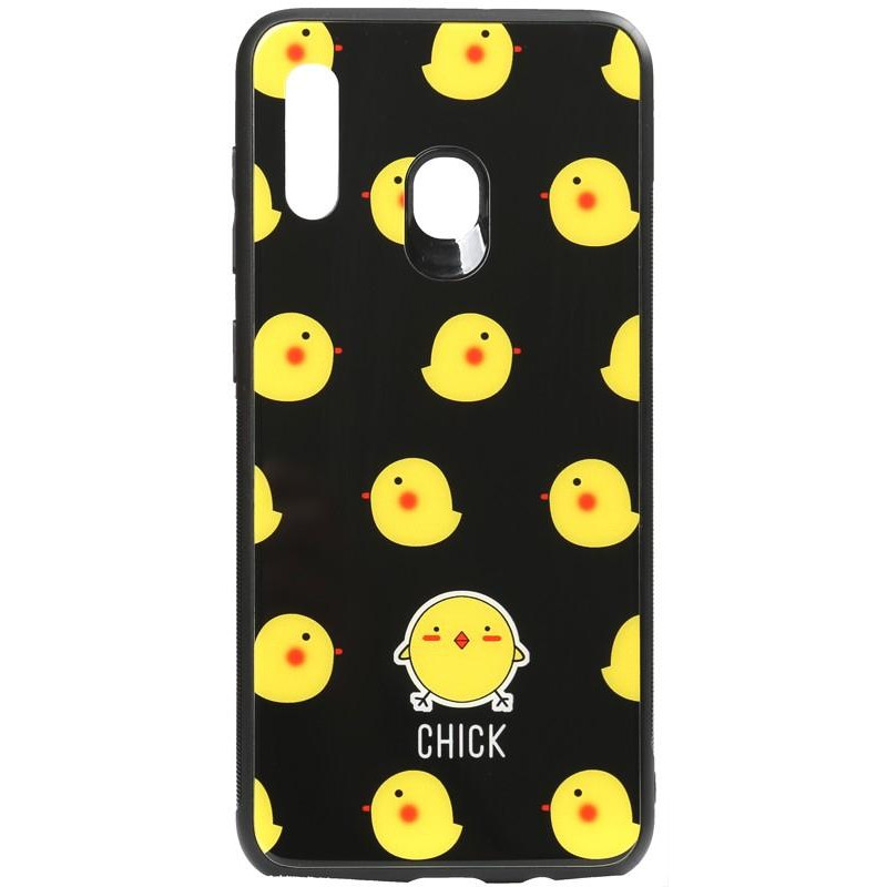 TOTO Cartoon Print Glass Case Huawei Y7 2019 Chick - зображення 1