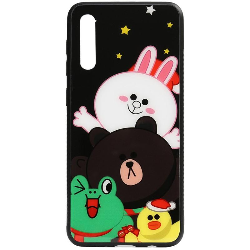 TOTO Cartoon Print Glass Case Samsung Galaxy A50 Line friends all about - зображення 1