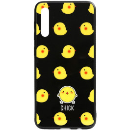   TOTO Cartoon Print Glass Case Samsung Galaxy A70 Chick