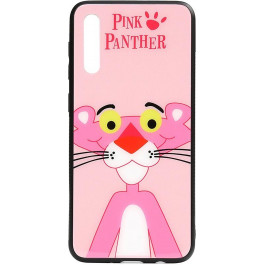   TOTO Cartoon Print Glass Case Samsung Galaxy A70 Pink Panther