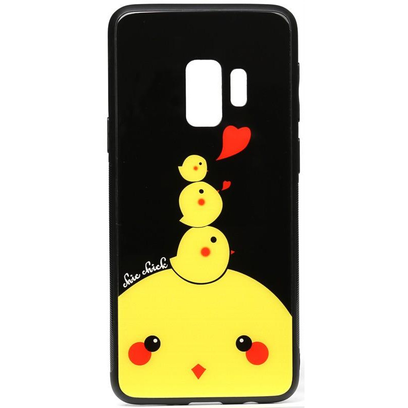 TOTO Cartoon Print Glass Case Samsung Galaxy S9 Chicken Chick - зображення 1