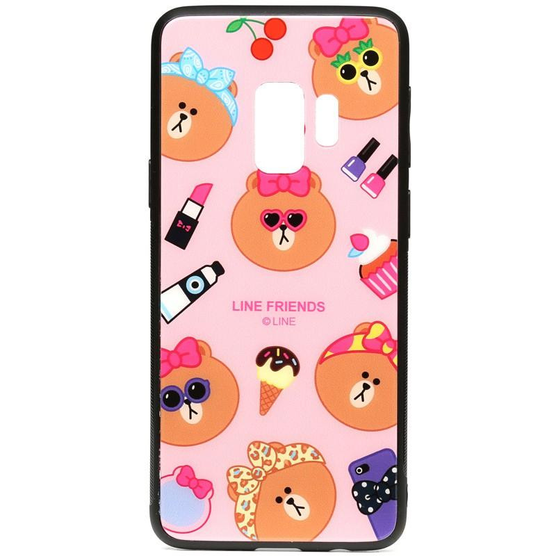 TOTO Cartoon Print Glass Case Samsung Galaxy S9 Line friends Linc - зображення 1