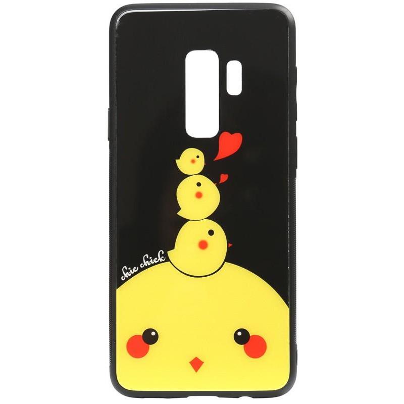 TOTO Cartoon Print Glass Case Samsung Galaxy S9+ Chicken Chick - зображення 1