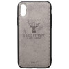 TOTO Deer Shell With Leather Effect Case Apple iPhone XS Max Gr_y - зображення 1