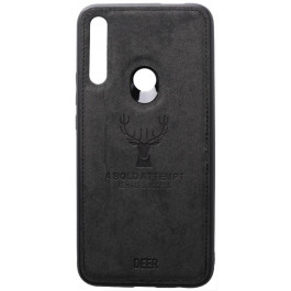 TOTO Deer Shell With Leather Effect Case Huawei P Smart Z Black