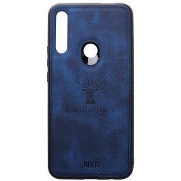 TOTO Deer Shell With Leather Effect Case Huawei P Smart Z Dark Blue