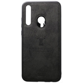 TOTO Deer Shell With Leather Effect Case Huawei P Smart+ 2019 Black