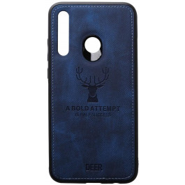 TOTO Deer Shell With Leather Effect Case Huawei P Smart+ 2019 Dark Blue