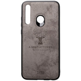   TOTO Deer Shell With Leather Effect Case Huawei P Smart+ 2019 Gr_y