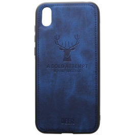   TOTO Deer Shell With Leather Effect Case Huawei Y5 2019 Dark Blue