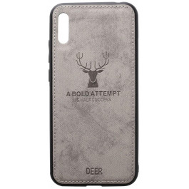   TOTO Deer Shell With Leather Effect Case Huawei Y6 2019 Gr_y