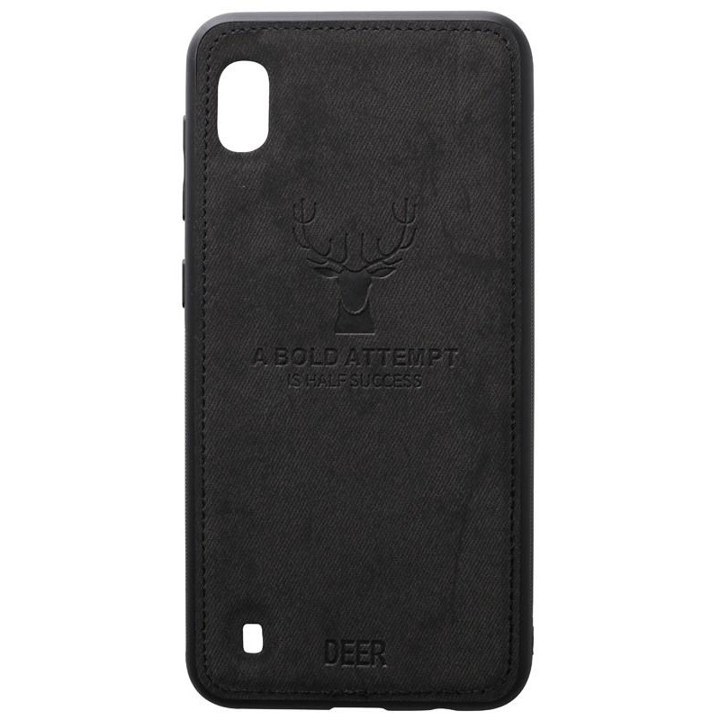 TOTO Deer Shell With Leather Effect Case Samsung Galaxy A10 Black - зображення 1