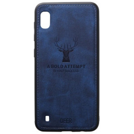   TOTO Deer Shell With Leather Effect Case Samsung Galaxy A10 Dark Blue