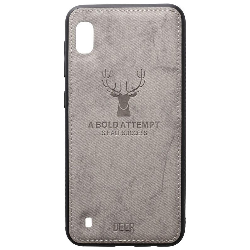 TOTO Deer Shell With Leather Effect Case Samsung Galaxy A10 Gr_y - зображення 1