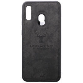   TOTO Deer Shell With Leather Effect Case Samsung Galaxy A20/A30 Black