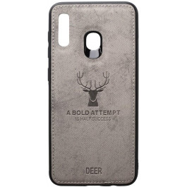   TOTO Deer Shell With Leather Effect Case Samsung Galaxy A20/A30 Gr_y