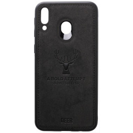 TOTO Deer Shell With Leather Effect Case Samsung Galaxy M20 Black