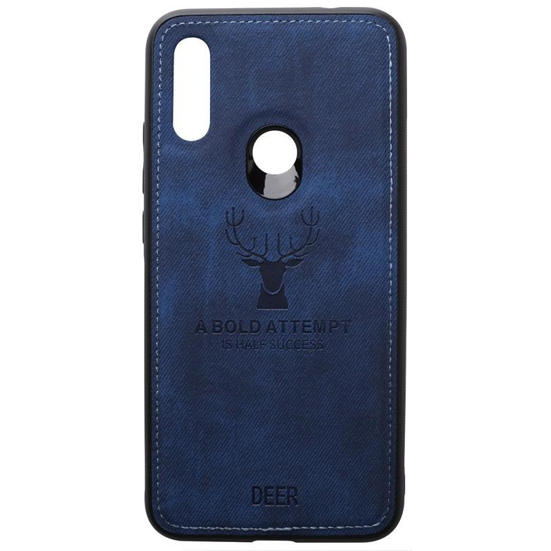 TOTO Deer Shell With Leather Effect Case Xiaomi Redmi 7 Dark Blue - зображення 1