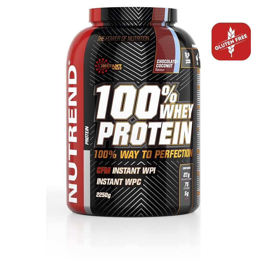 Nutrend 100% Whey Protein 2250 g /75 servings/ Chocolate Coconut - зображення 1