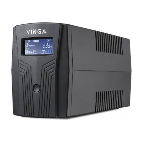 Vinga LCD 1200VA plastic case with USB+RJ11 (VPC-1200PU) - зображення 1
