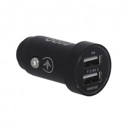   ERGO ECC-224 Mini 2.4A 2XUSB CAR CHARGER BLACK