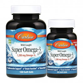   Carlson Labs Super Omega-3 Gems 130 caps /100+30 caps/