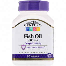   21st Century Fish Oil 1000 mg 60 caps