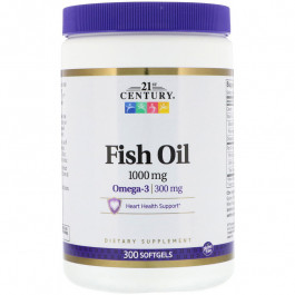   21st Century Fish Oil 1000 mg 300 caps