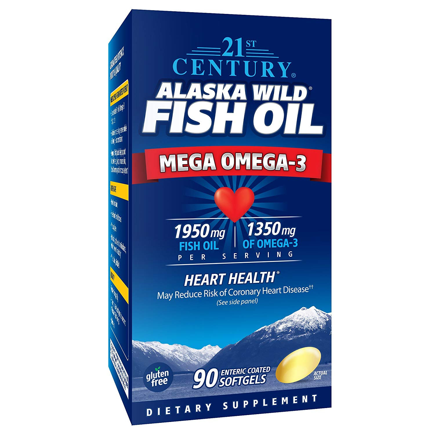 21st Century Alaska Wild Fish Oil Mega Omega-3 90 caps - зображення 1