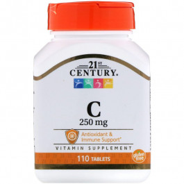   21st Century Vitamin C 250 mg 110 tabs