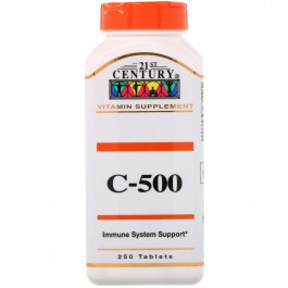 21st Century Vitamin C 500 mg 250 tabs