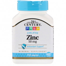21st Century Chelated Zinc 50 mg 110 tabs
