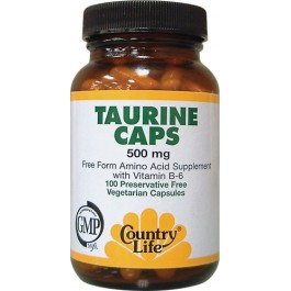 Country Life Taurine Caps 500 mg 100 caps