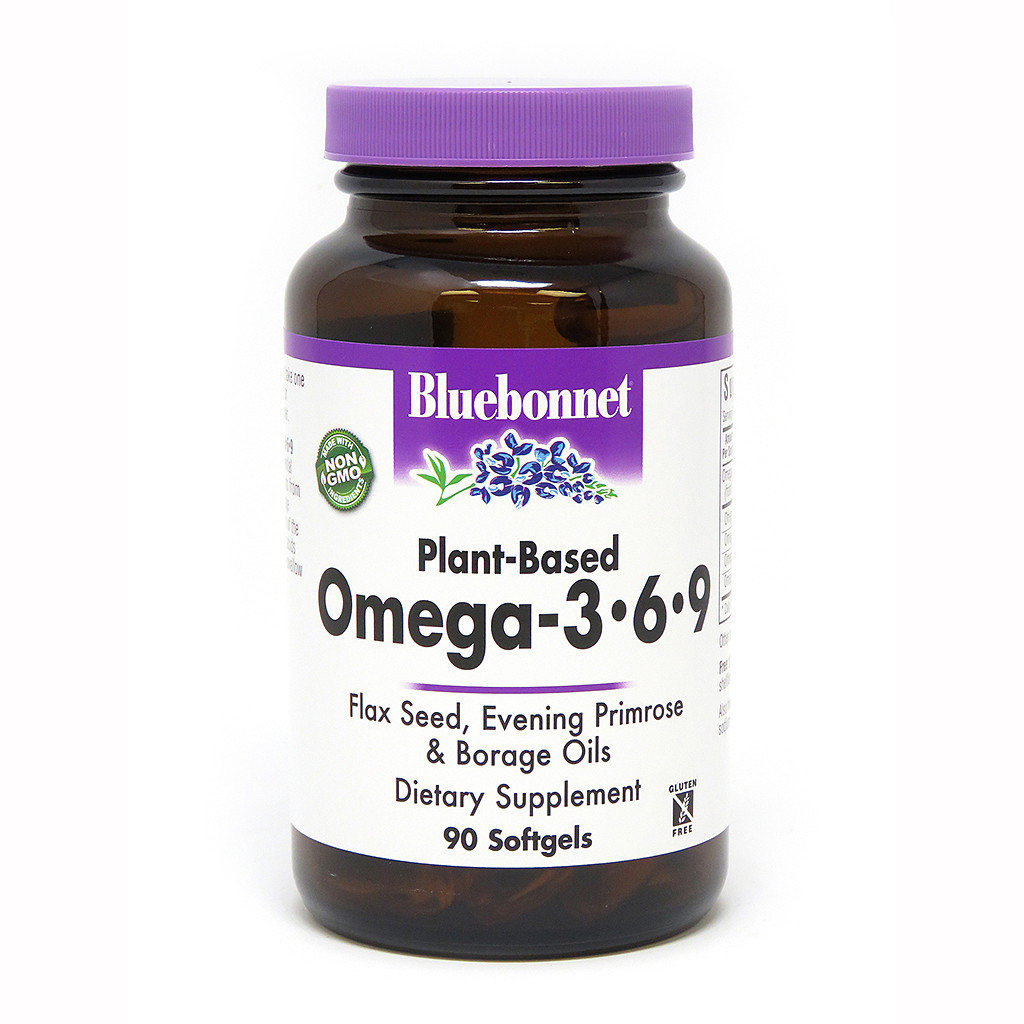 Bluebonnet Nutrition Plant-Based Omega-3•6•9 1000 mg 90 caps - зображення 1