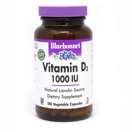 Bluebonnet Nutrition Vitamin D3 1000 IU 180 caps