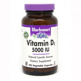 Bluebonnet Nutrition Vitamin D3 5000 IU 120 caps