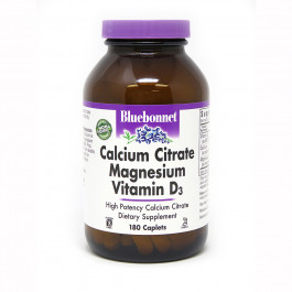 Bluebonnet Nutrition Calcium Citrate Magnesium Plus Vitamin D3 180 caps