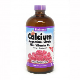Bluebonnet Nutrition Liquid Calcium Magnesium Citrate Plus Vitamin D3 472 ml /32 servings/ Raspberry