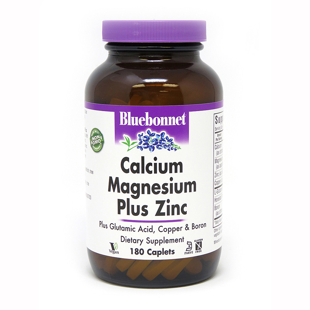 Bluebonnet Nutrition Calcium Magnesium Plus Zinc 180 caps - зображення 1