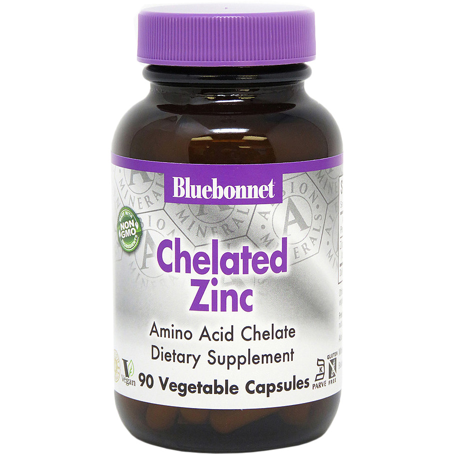Bluebonnet Nutrition Chelated Zinc 30 mg 90 caps - зображення 1