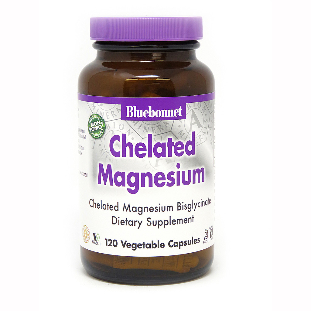 Bluebonnet Nutrition Chelated Magnesium Bisglycinate 200 mg 120 caps - зображення 1