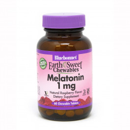 Bluebonnet Nutrition EarthSweet Chewables Melatonin 1 mg 60 tabs Natural Raspberry